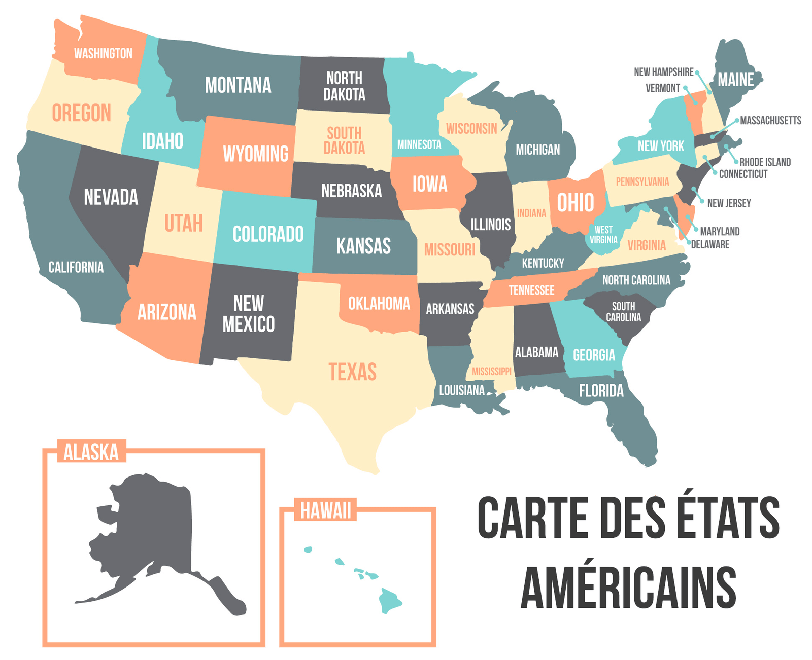 Chaque Etat américain pèse comme un pays Voici la carte